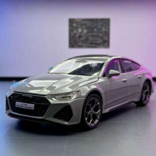 新款 智冠天下车模1比24奥迪RS7合金汽车声光模型摆件儿童玩具