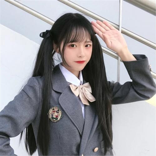 日本购日本购双马尾假发女长发卷马尾绑带式直马尾假发片可爱软妹