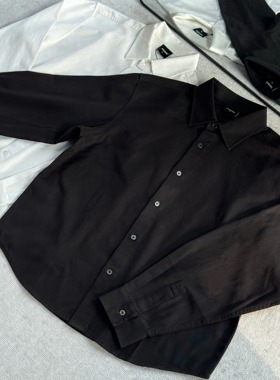 【KEBUSI】必入纯色莱赛尔天丝棉衬衫长袖休闲百搭男女#CS011