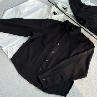 【KEBUSI】必入纯色莱赛尔天丝棉衬衫长袖休闲百搭男女#CS011