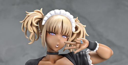 Q-six 黑色辣妹女仆要吃掉主人了 可可亚  1/6 手办qsix