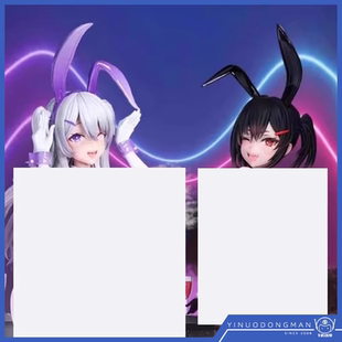 BearPanda温感漆&3D水晶眼兔女郎凛汐娅 1/6手办模型家居摆件