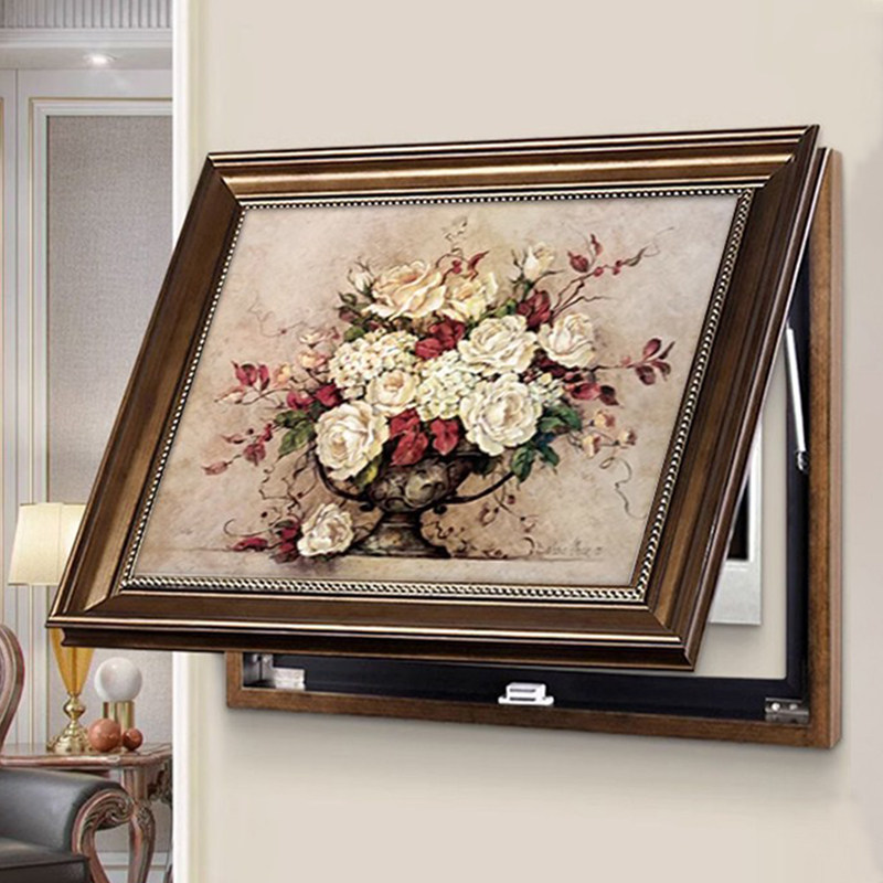 秦邦电表箱液压上翻式油画肌理