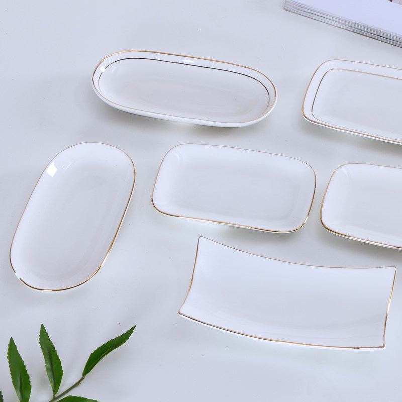 陶瓷金边毛巾托毛巾盘子金边手巾盘湿巾盘酒店会所肥皂盒定制logo,餐饮具,碟,淘宝优惠券,粉丝福利购,淘宝优惠卷