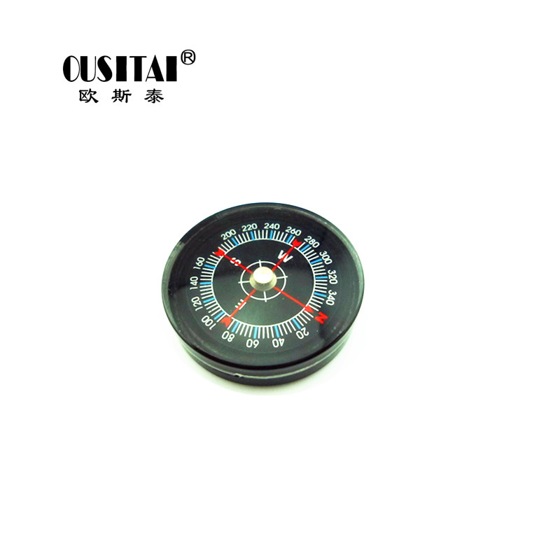 欧斯泰直径30MM高精度专业礼指南针/温度计/气压