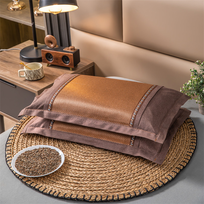 夏日救星！夏季凉感冰藤枕荞麦枕茶叶茉莉花枕头凉感透气枕头枕芯