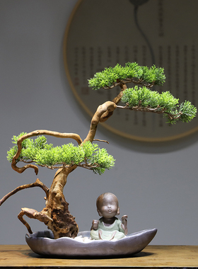 御景家饰品仿真盆栽客厅装饰摆设