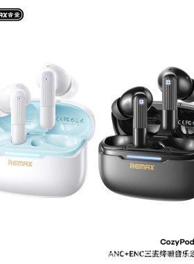睿量ANC+ENC三麦降噪音乐通话无线蓝牙耳机CozyPods JZ02