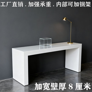 定制高档木质烤漆展示桌手机数码体验台眼镜店中岛台服装店陈列架