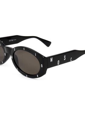 海外代购moschino/莫斯奇诺女士太阳眼镜防紫外线椭圆形框