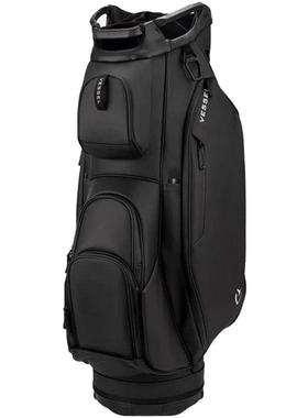 代购VESSEL男士高尔夫球包多口袋设计轻便耐用防泼水可站立黑色