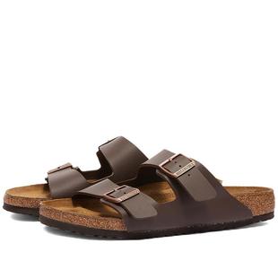 勃肯Birkenstock 夏季 Arizona男士 美国代购 轻便双扣休闲软木拖鞋