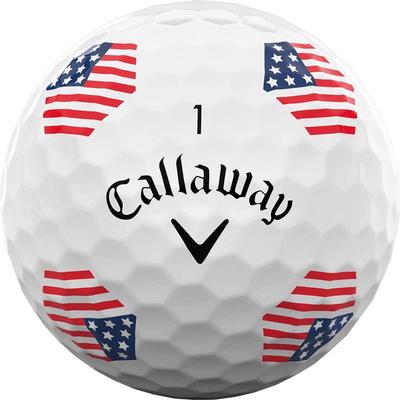 Callaway卡拉威高尔夫球视觉追踪滚动反馈可见旋转对齐辅助白色