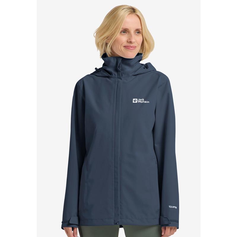 代购Jack wolfskin狼爪女士冲锋衣防水防风透气户外外套连帽