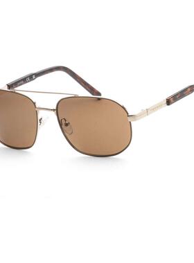 代购GUESS男士太阳镜防紫外线UV防护清晰视野轻便佩戴金属框金色