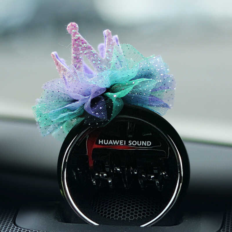 沃尔沃中置音箱头饰配件智界喇叭装饰蔚来汽车内饰摆件皇冠夏天