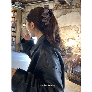 进口料 限时2件88折 软糯哑光韩国简约竖夹香蕉夹发夹夹子 新品