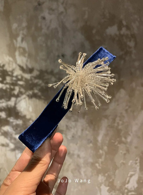 柏林蓝~烟花懒人夹尾夹发抓抓夹