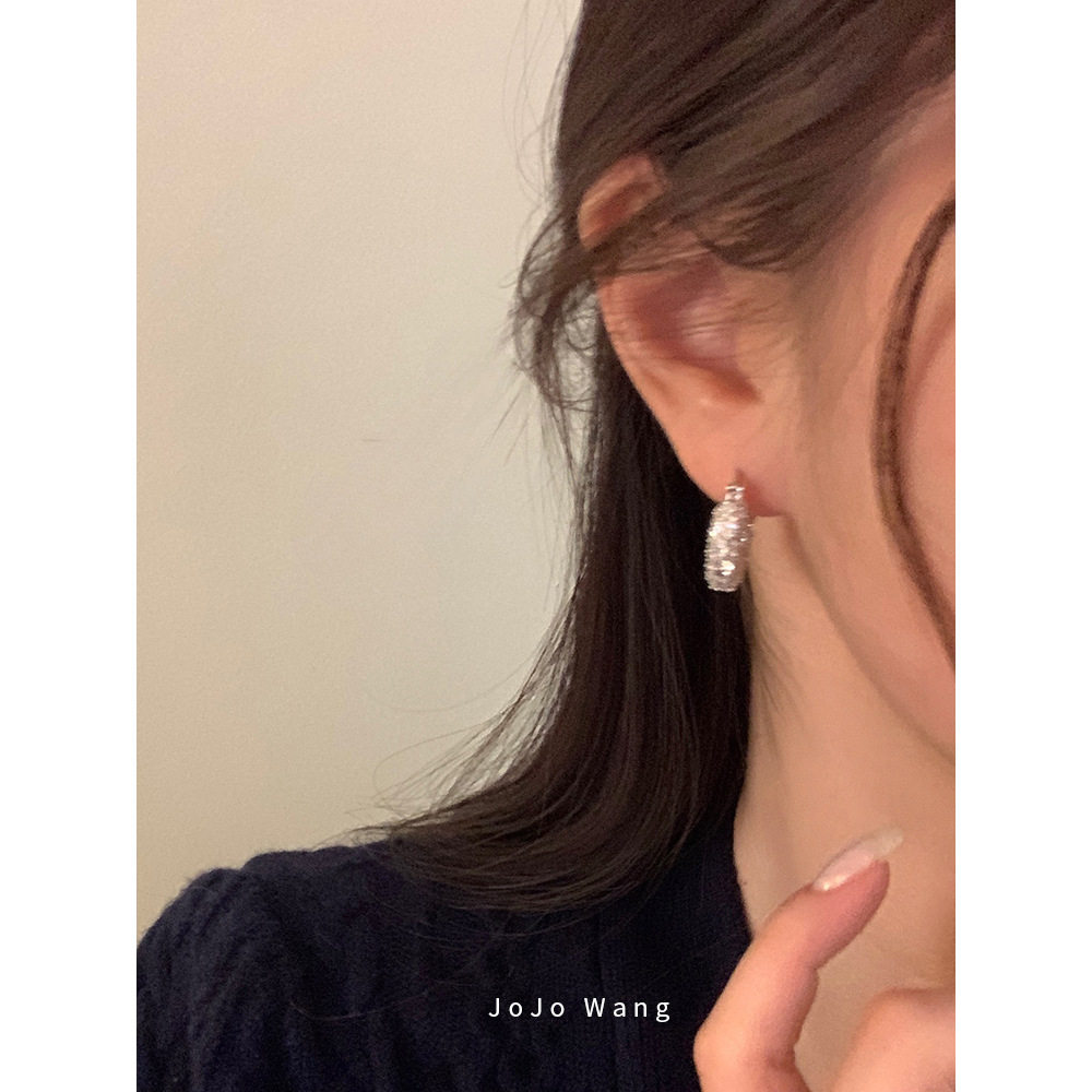 非常推荐的闪闪耳环~925银针防过敏小众百搭耳钉新年耳饰品耳环