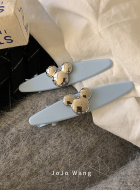 BB蓝可可爱爱~韩国简约发夹对夹侧边卡通刘海夹碎发发饰头饰夹子