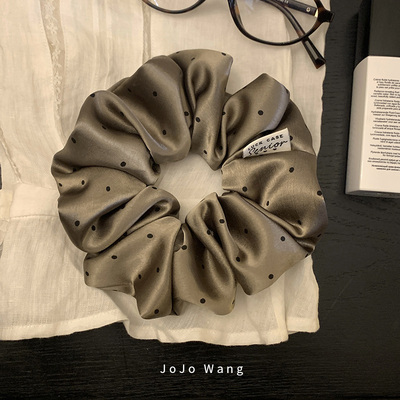 暖灰色系~气质大肠发圈女扎头发