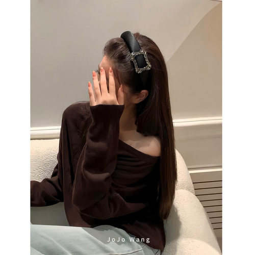 姐姐的高级方钻~缎面发箍女