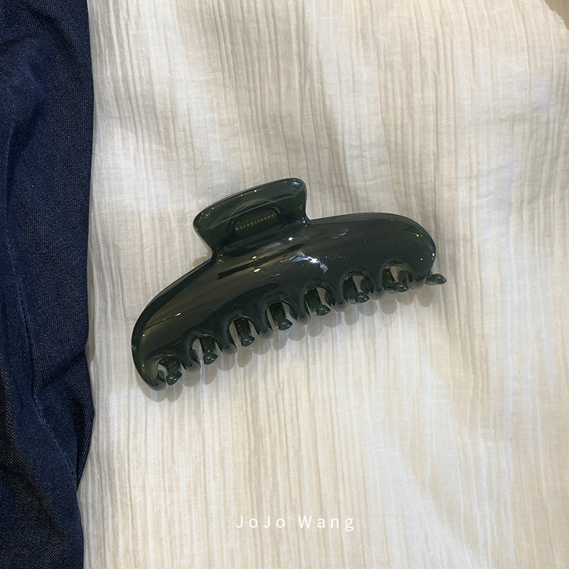 洋气松针绿~质感超好！抓夹简约发抓高级发夹气质韩国发饰头饰