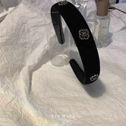 轻奢财阀系~闪钻气质纯色发箍