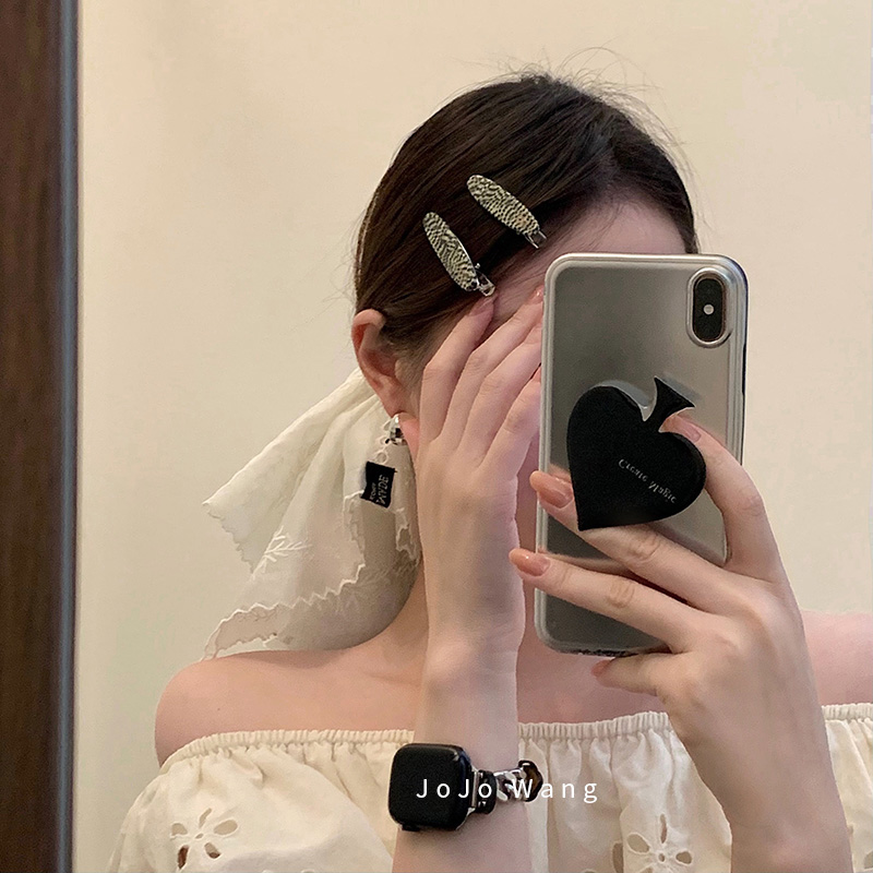 法法的超美！蕾丝方巾气质发圈女