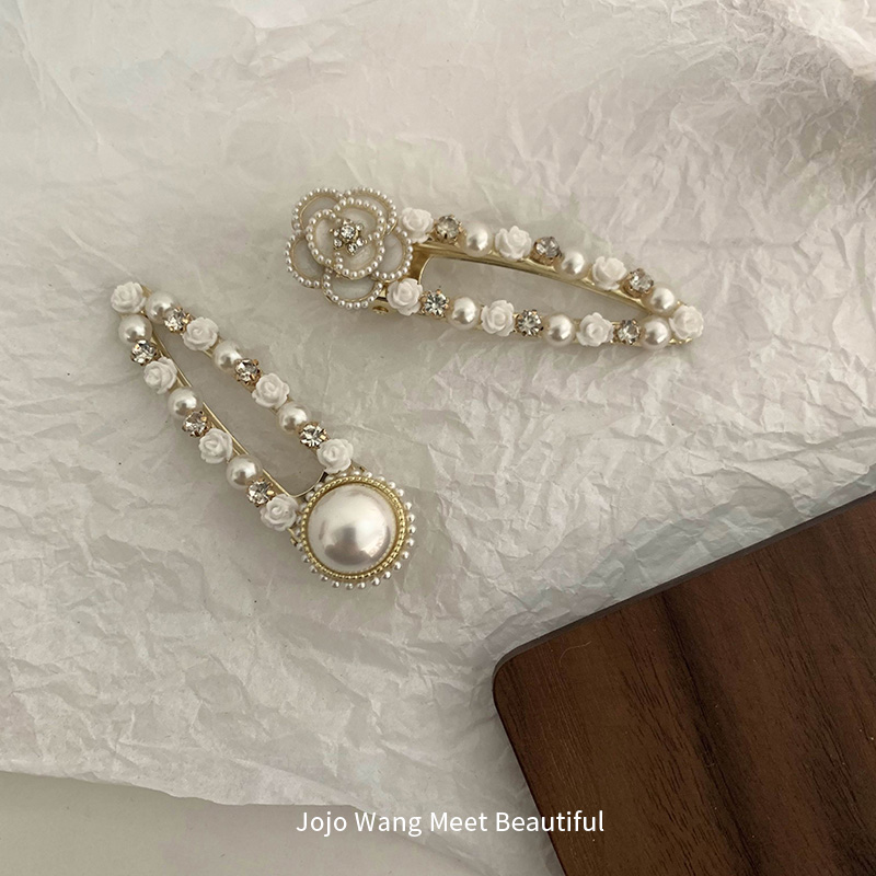 发夹金属珍珠系刘海夹