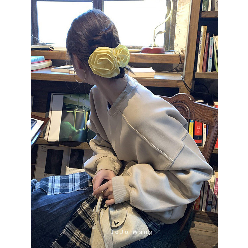 好心情打卡~叮！彩色大丽花高级大肠发圈女气质发绳发饰头绳韩国