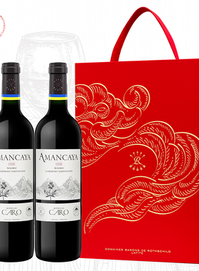 拉菲安第斯干红葡萄酒（皑蔓雅）750ml*2瓶双支礼盒装 阿根廷进口