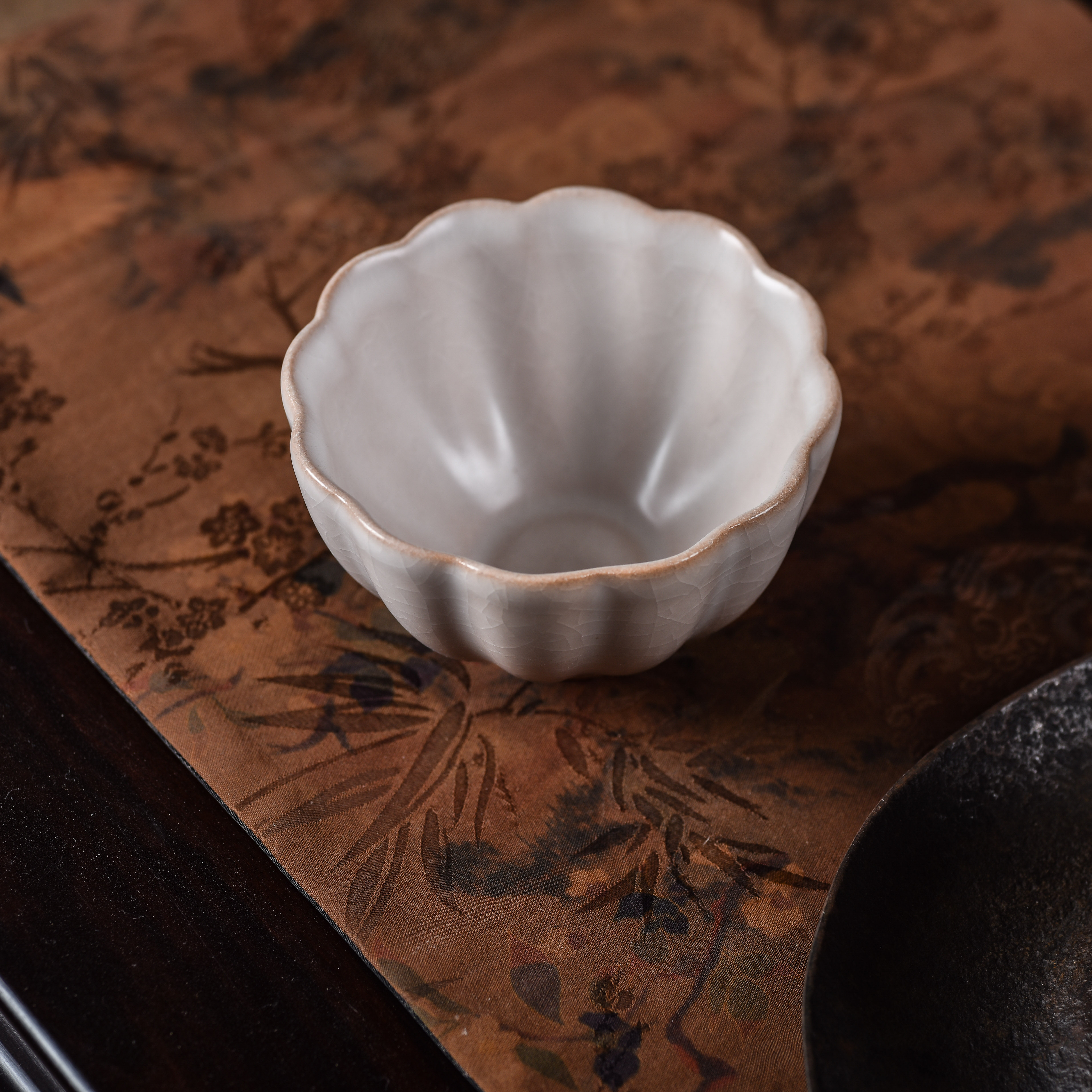 2025新款八蛮慕系花瓣主人杯手工开片创意复古陶瓷茶杯粗陶器,餐饮具,茶杯,淘宝优惠券,粉丝福利购,淘宝优惠卷