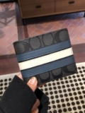 Shanghai Spot US Direct Coach Couchi Leather Mens Pare Short Wallet F74634 F7476