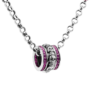 法国IDee骷髅泰银环项链女吊坠男嘻哈设计感小众设计奢侈品牌饰品