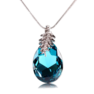 法国IDee项链女个性轻奢小众设计感气质法式精致时尚蓝宝石配饰品