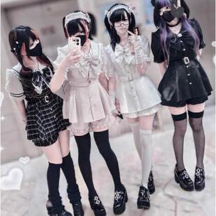 【daydream现货】告白幻想量产型原创收腰腰带格子套装