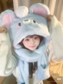 daydream现货 冬日毛绒绒帽子手套围巾大全套