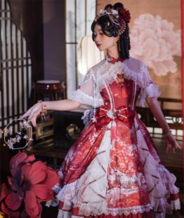 daydream生活馆 现货九色鹿 中华风 田园猫 lolita洛丽塔华丽款