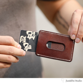 xmyb头层牛皮复古简约卡包 男女通用植鞣牛皮