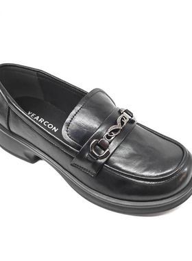 意尔康2025新款女鞋秋季乐福鞋女百搭休闲鞋豆豆鞋5562AB12167Y