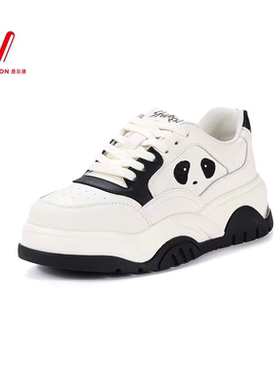 意尔康新款女鞋2024新款春季厚底休闲鞋女时尚板鞋S172AD01887Y