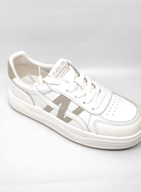 意尔康女鞋2026新款平底防滑休闲小白鞋时尚系带6171ZD48737Y