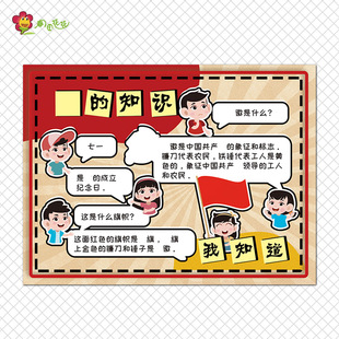 幼儿园红色文化主题环创墙布置爱国主义英雄事迹革命精神知识贴画