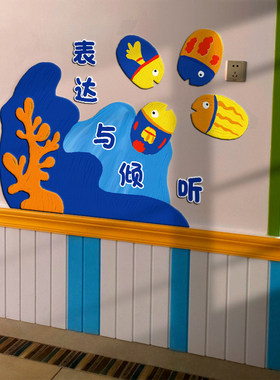 幼儿园绘本环创KT板立体墙贴