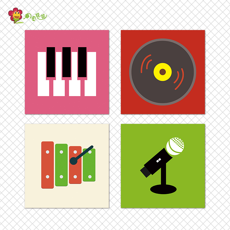 幼儿园音乐区环创墙贴画