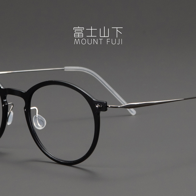 男女圆框纯钛+板材眼镜框