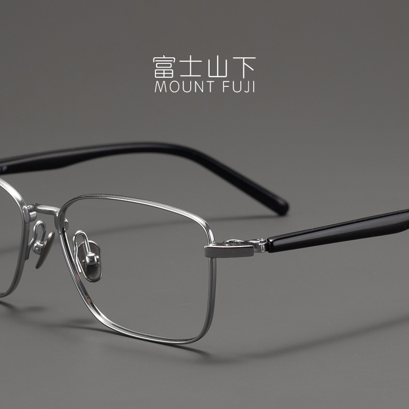 舒适性能版 眼镜框男款超轻纯钛眼镜架近视可配成功男士商务休闲