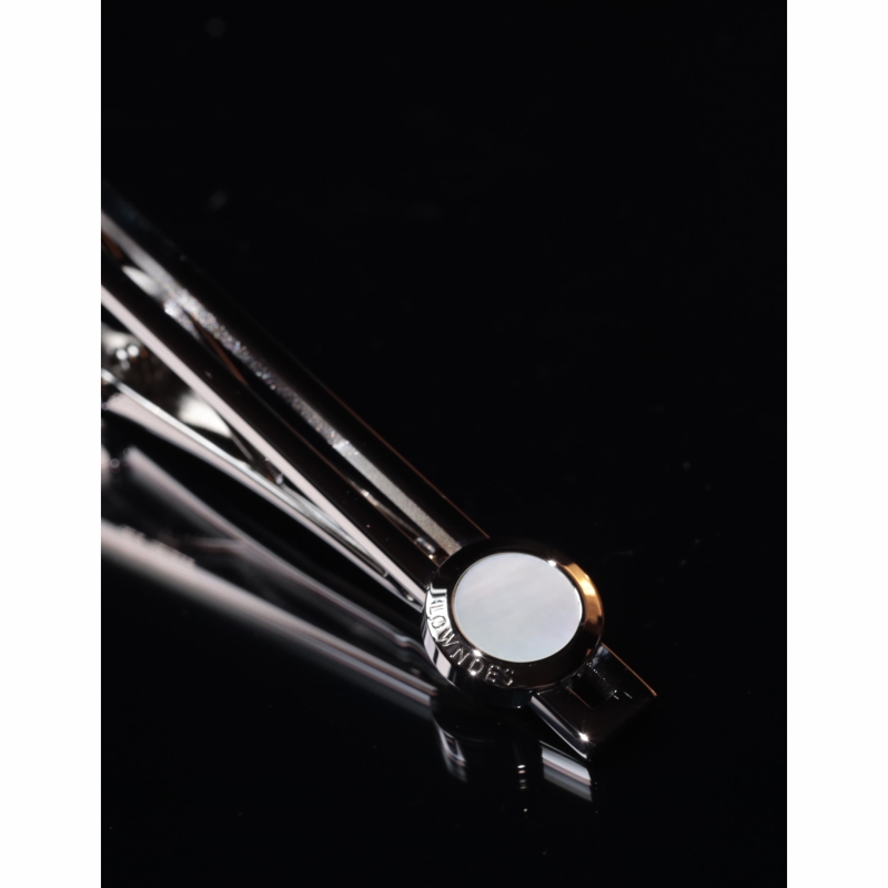 Lowndes经典石头领带夹