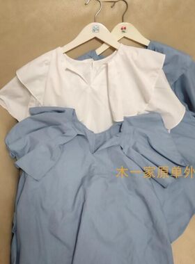 夏季新款减龄森女风短袖薄款衬衫 两色可选  满58元包邮